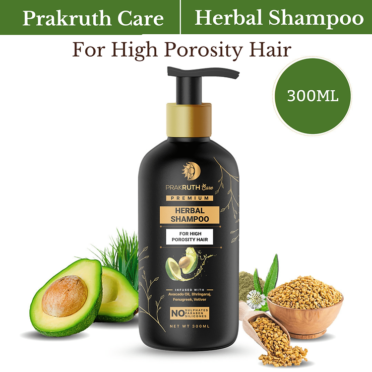 Prakruth Care Premium Herbal High Porosity Shampoo, 300 ml-1.webp